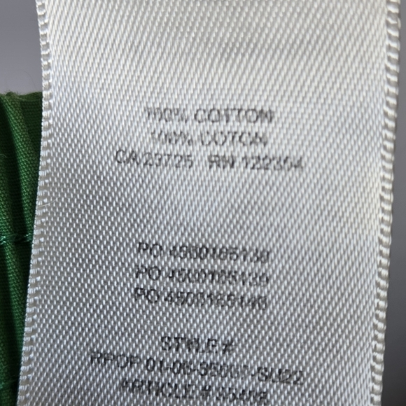 Aritzia Babaton 100% Poplin Cotton Green Pull-On Shorts Relaxed Fit 5" Inseam M - Picture 6 of 8